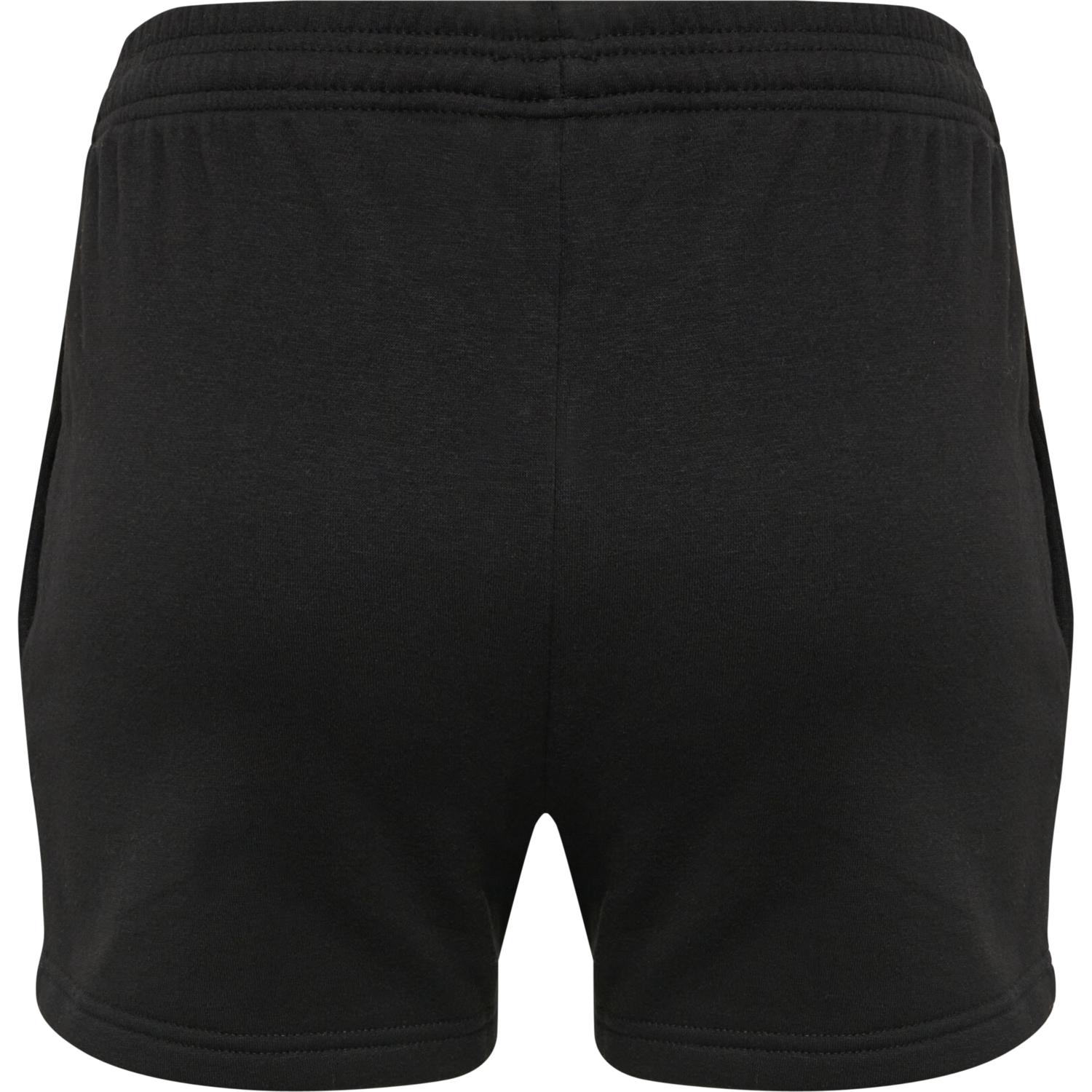 hmlRED BASIC SWEAT SHORTS WOMAN, BLACK, packshot