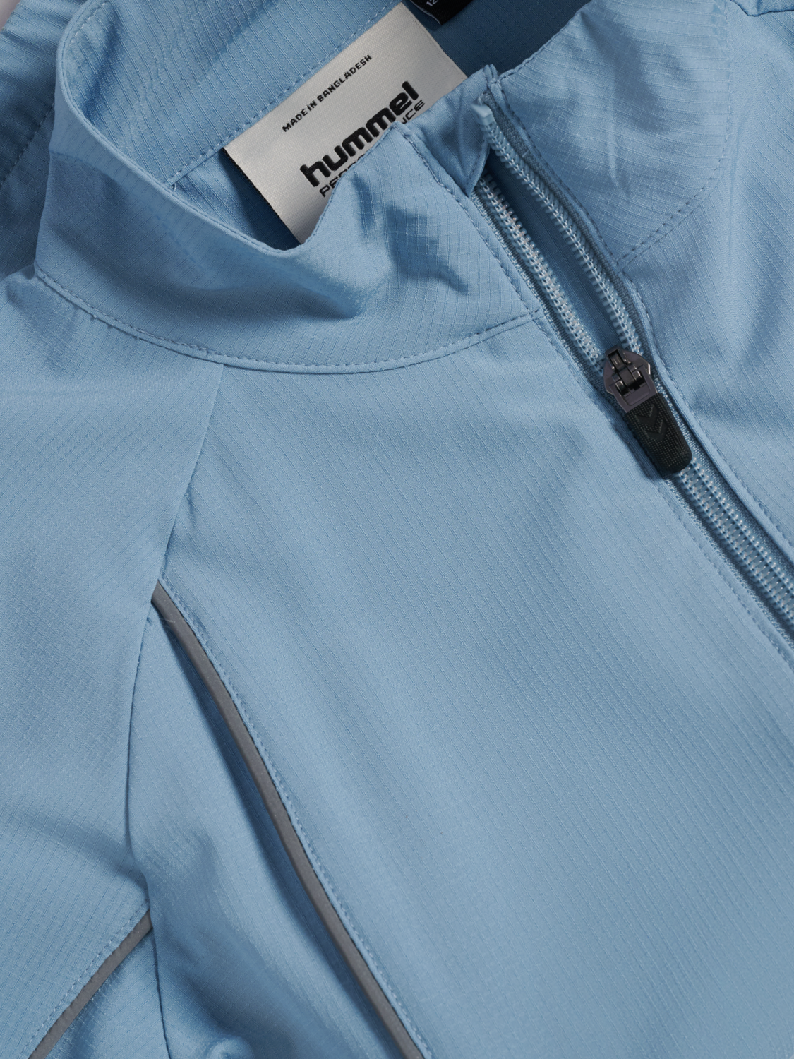 hmlJR WOVEN ZIP JACKET, FADED DENIM, packshot