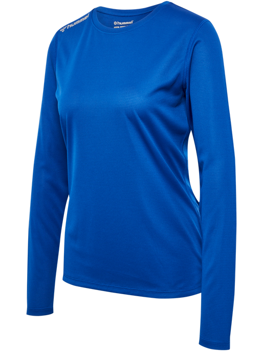 hmlRUN JERSEY L/S WOMAN, TRUE BLUE, packshot