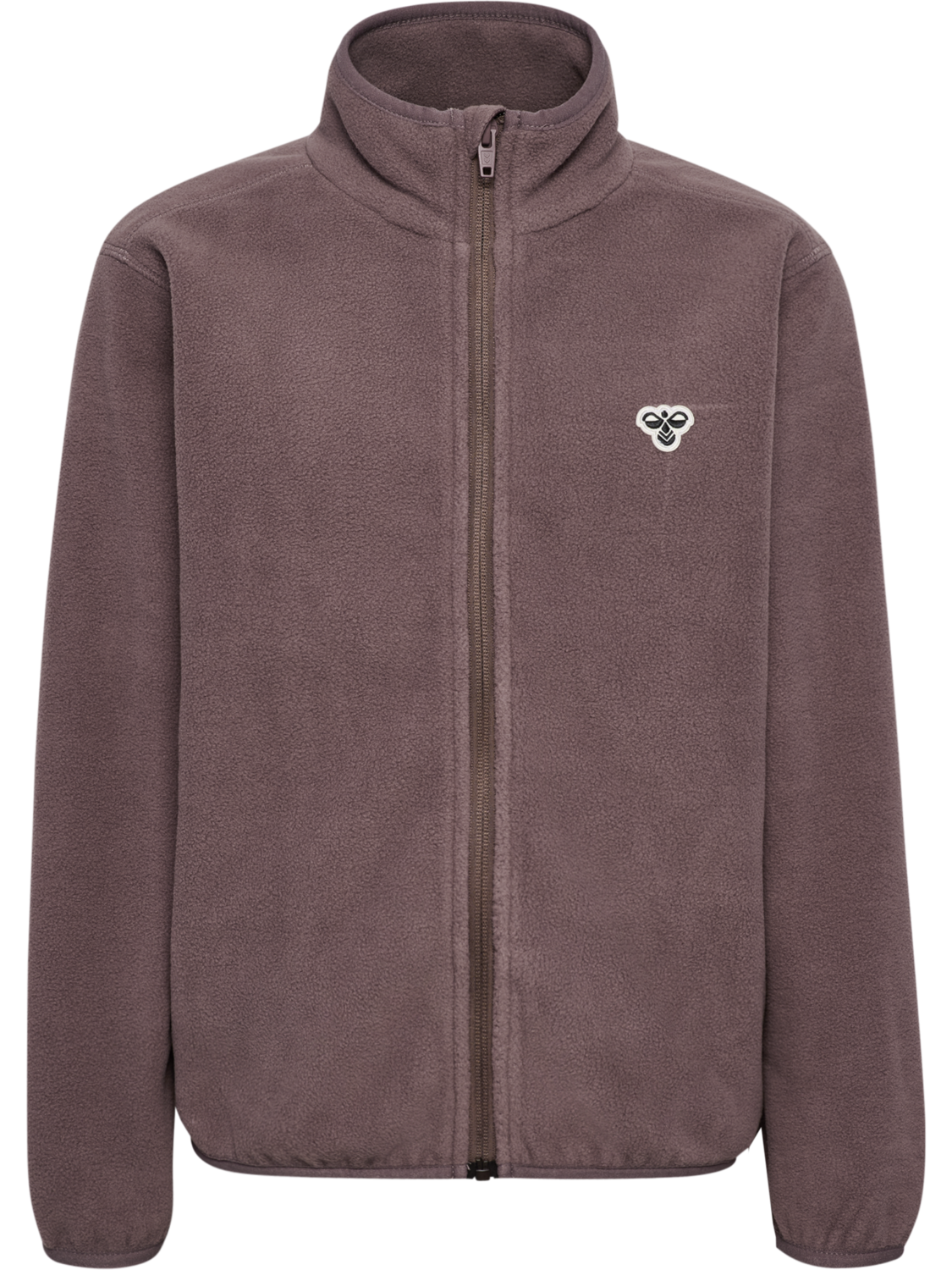 hmlJR FLEECE ZIP JACKET BEE, PEPPERCORN, packshot