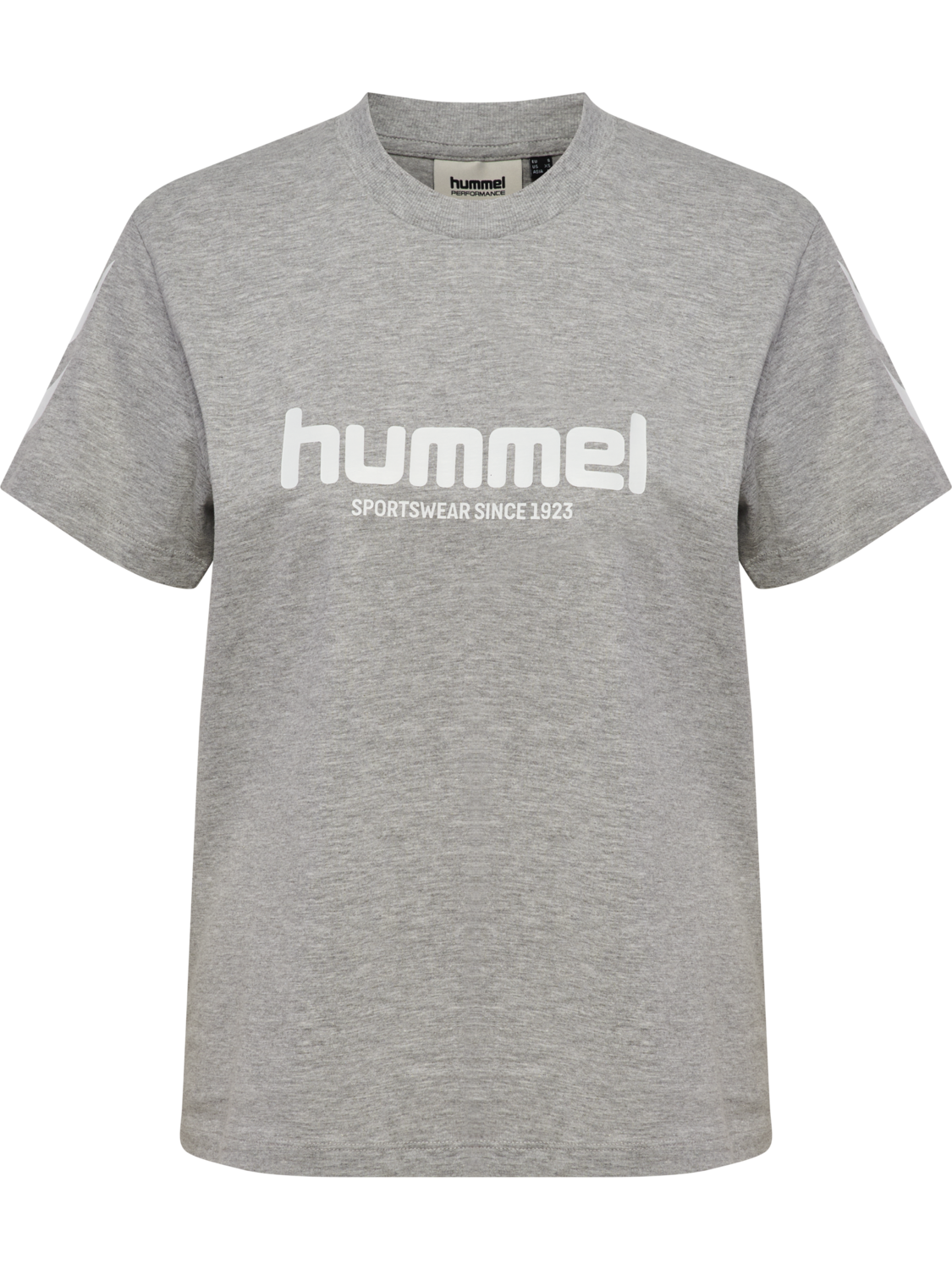 hmlLEGACY 2.0 W T-SHIRT S/S, GREY MELANGE, packshot