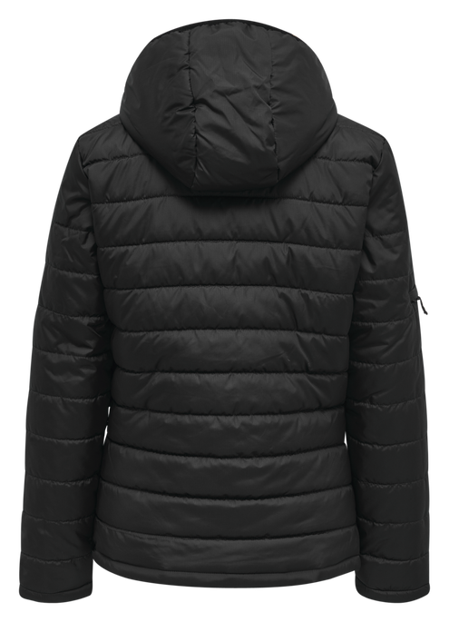 hmlNORTH QUILTED HOOD JACKET WOMAN, BLACK, packshot