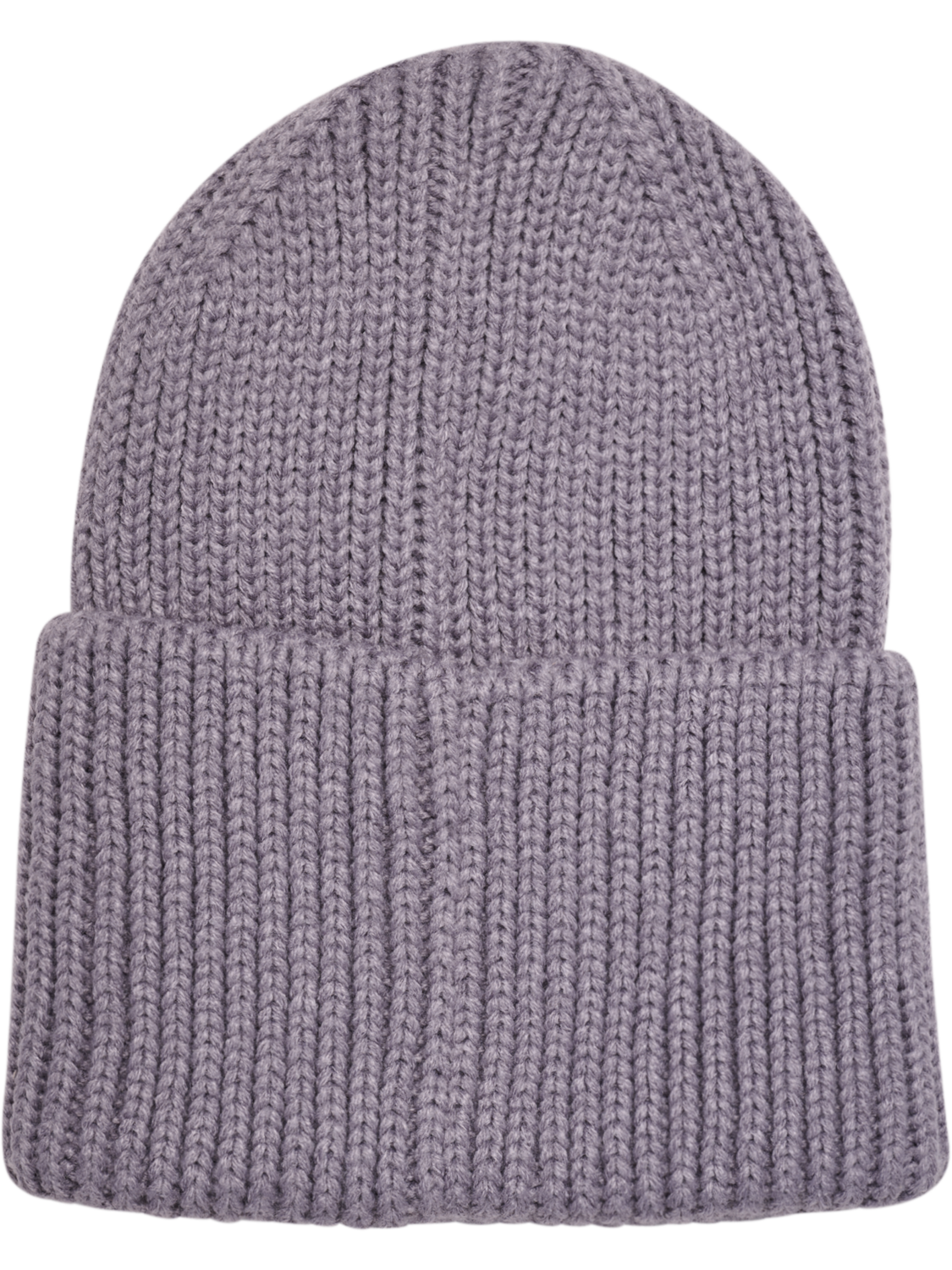 hmlJR HEAVY RIB KNIT BEANIE, GRAY RIDGE, packshot