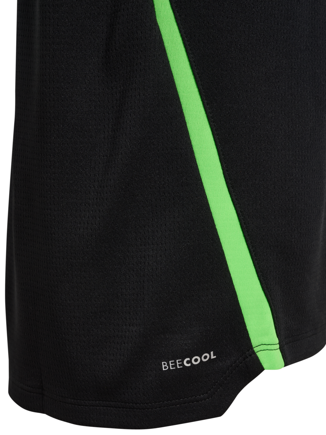 hmlLEAD 2.0 JERSEY S/S KIDS, BLACK/GREEN GECKO, packshot