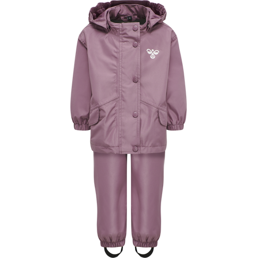 hmlREVA RAINSUIT MINI, DUSKY ORCHID hmlREVA RAINSUIT MINI, DUSKY ORCHID, packshot