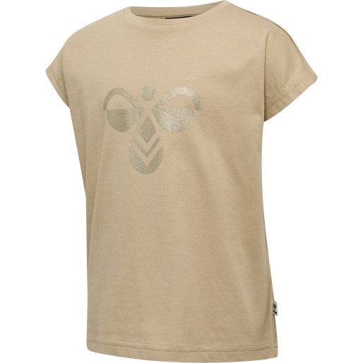 hmlDIEZ T-SHIRT S/S, HUMUS, packshot