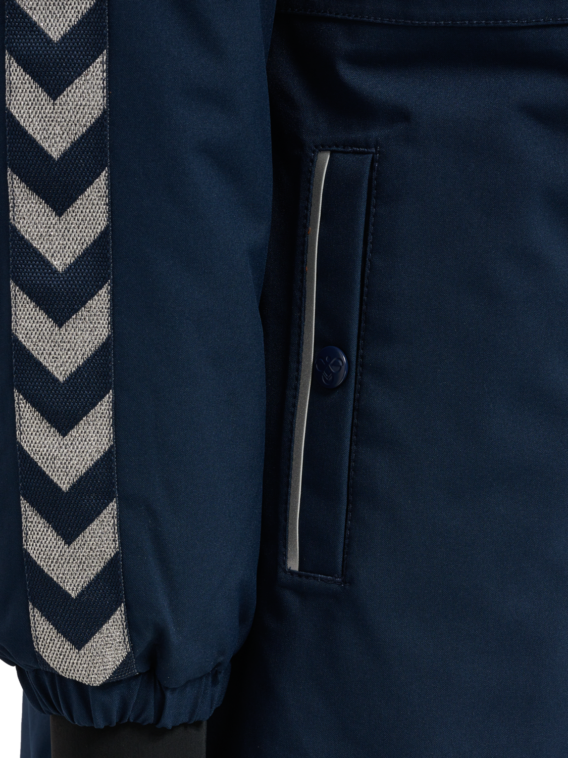 hmlLEAF TEX COAT, BLACK IRIS, packshot