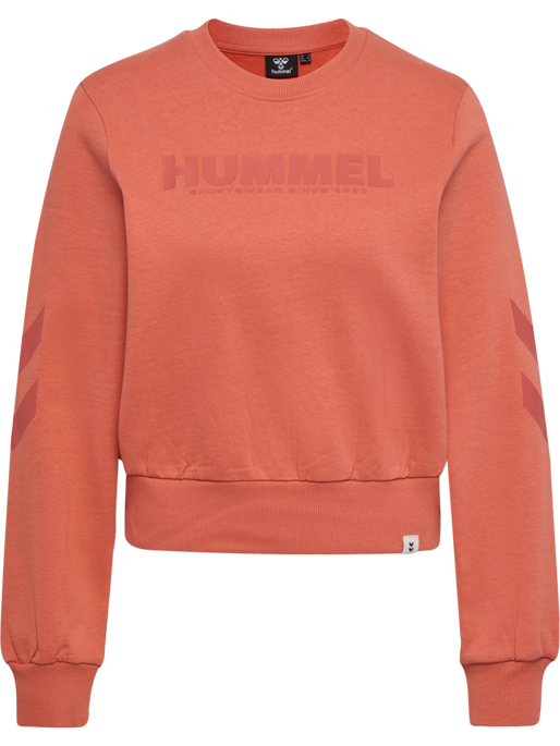 hmlLEGACY WOMAN SWEATSHIRT, APRICOT BRANDY, packshot
