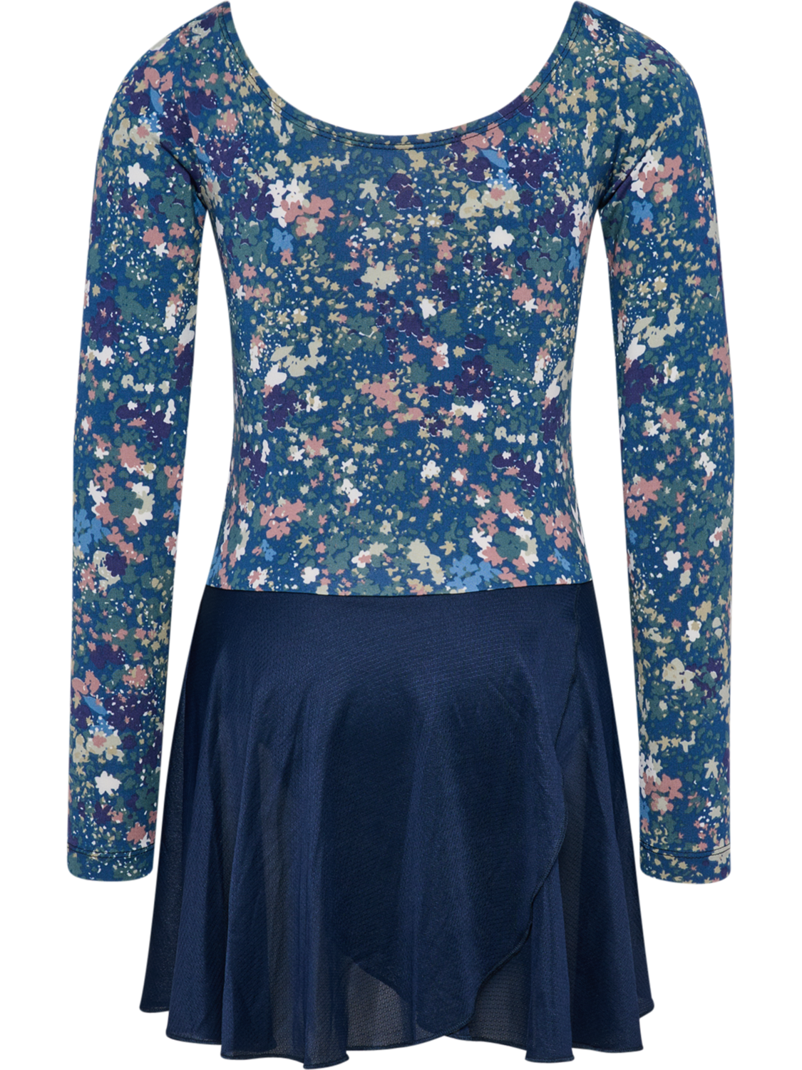 hmlJR MIX GYMSUIT L/S, DRESS BLUES/RIVERSIDE, packshot