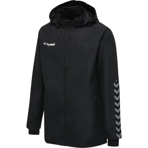 hmlAUTHENTIC KIDS ALL-WEATHER JACKET, BLACK, packshot