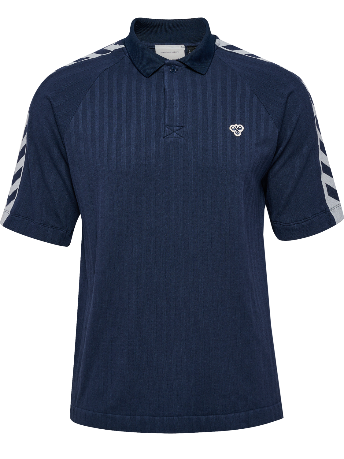 hmlARCHIVE LOOSE POLO SHIRT S/S, BLACK IRIS, packshot