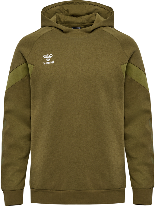 hmlTRAVEL SWEAT HOODIE, MILITARY OLIVE hmlTRAVEL SWEAT HOODIE, MILITARY OLIVE, packshot