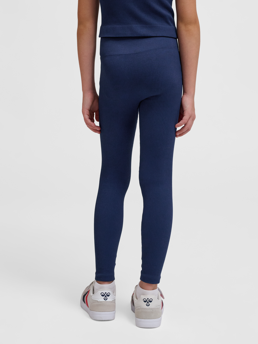 hummel JR SEAMLESS RIB MW TIGHTS BLACK IRIS hummelsport