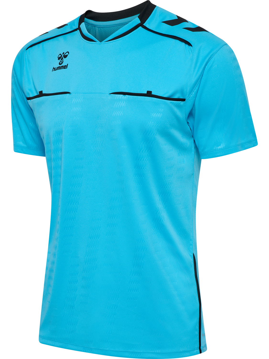 hmlREFEREE JERSEY S/S, NEON BLUE, packshot