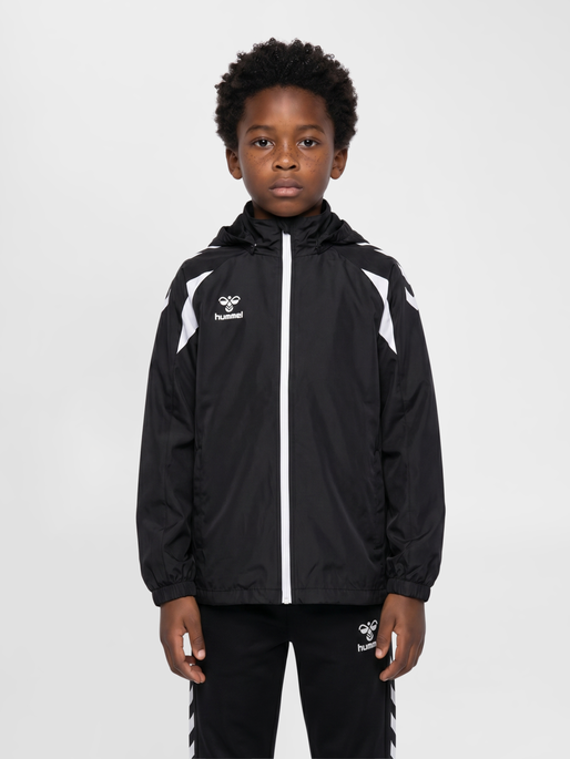hmlCORE 2.0 ALL-WEATHER JACKET KIDS, BLACK/WHITE, model