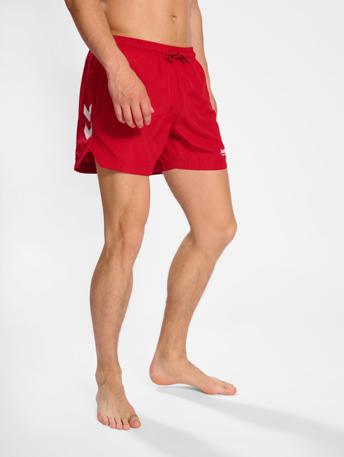 hmlLGC NED SWIM SHORTS, BARBADOS CHERRY, model