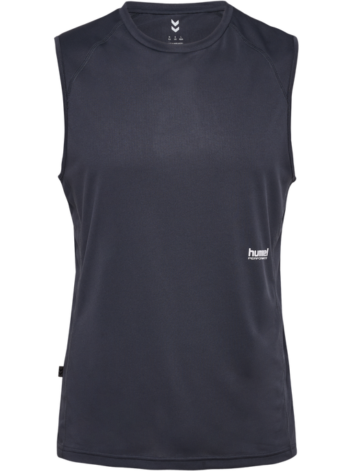 hmlPULSE WORKOUT TANK TOP, EBONY, packshot