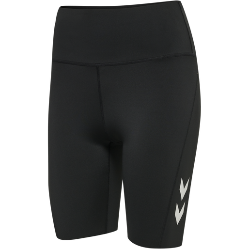 hmlMT GRACE HW TIGHT SHORTS, BLACK hmlMT GRACE HW TIGHT SHORTS, BLACK, packshot