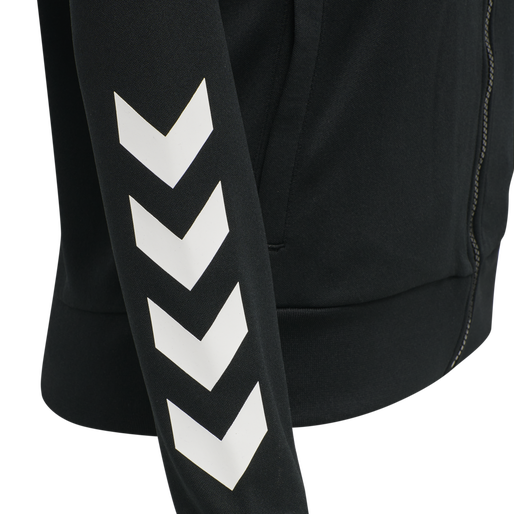 hmlLEGACY POLY WOMAN ZIP JACKET, BLACK, packshot