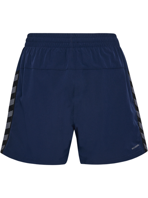 hmlAUTHENTIC WOVEN SHORTS WOMAN, MARINE, packshot