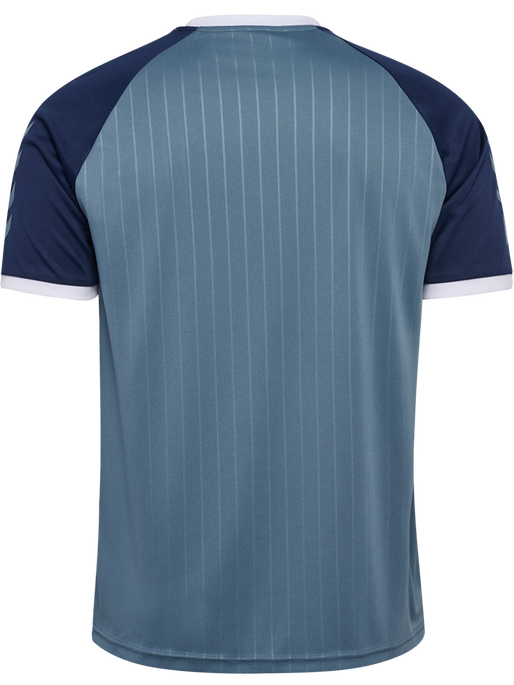 hmlPULSE STRIPE T-SHIRT S/S, BLUE MIRAGE/DRESS BLUE, packshot