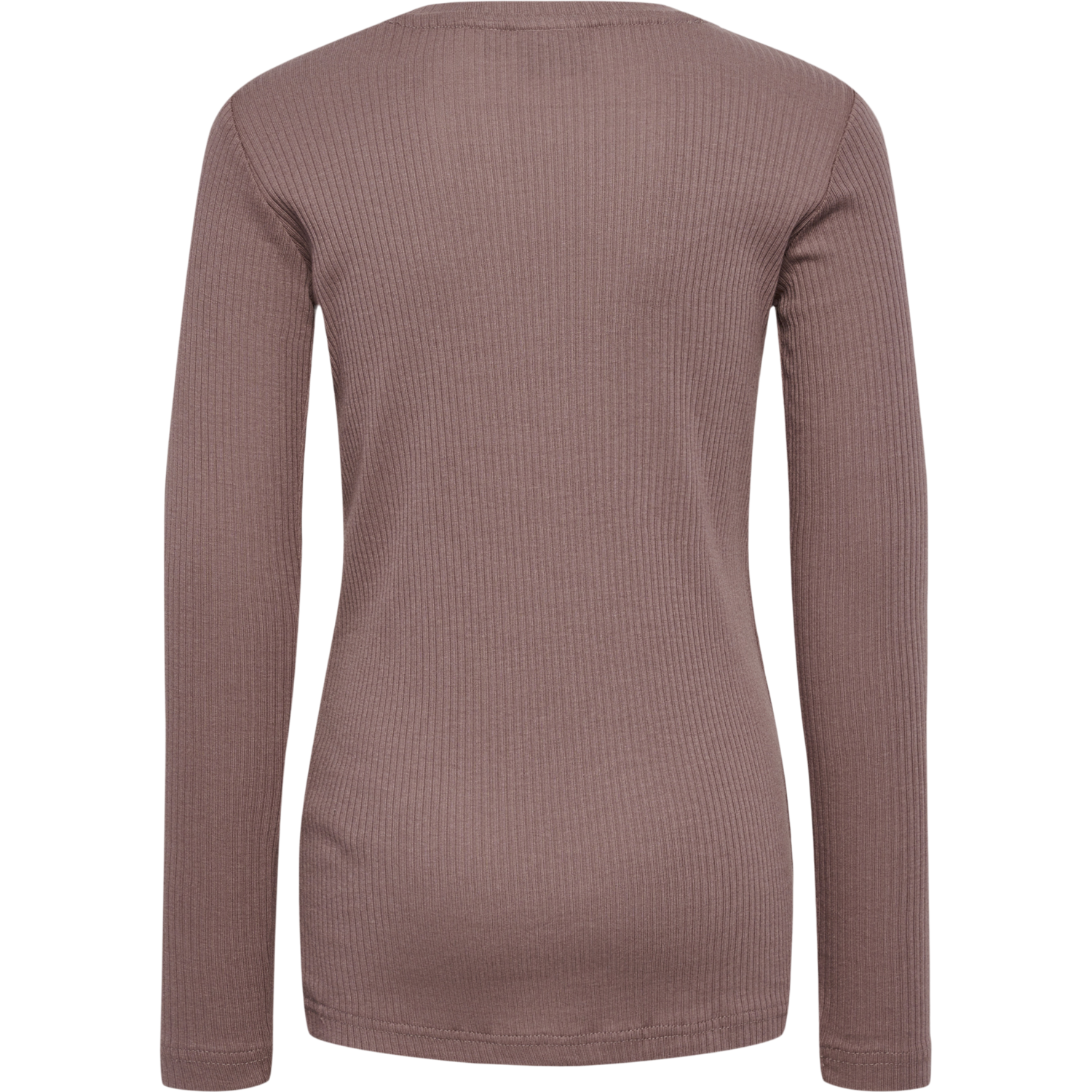 hmlREVE T-SHIRT  L/S, DEEP TAUPE, packshot