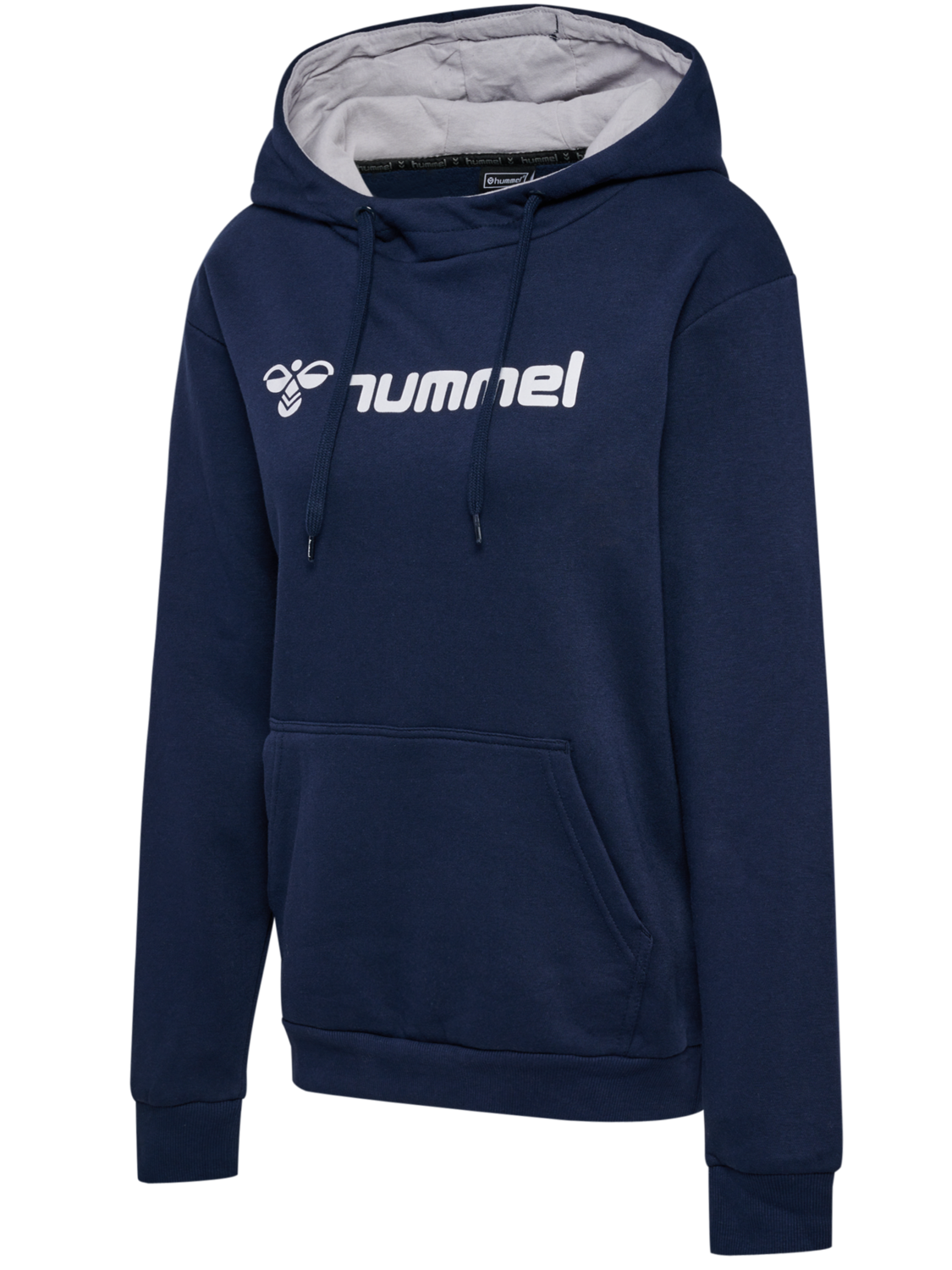 hmlMOVER COTTON HOODIE WOMAN, MARINE, packshot