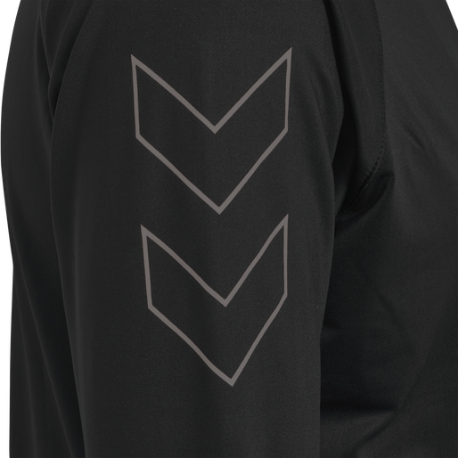 hmlTE STRENGTH TRAINING TRACK TOP, BLACK, packshot