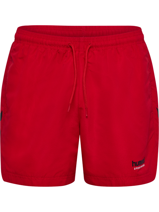 hmlNED SWIM SHORTS, BARBADOS CHERRY, packshot