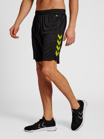 hmlCORE XK POLY SHORTS, BLACK, model