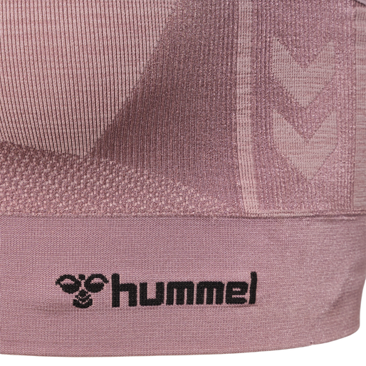 hmlCLEA SEAMLESS  SPORTS TOP, WOODROSE/ROSE TAUPE MELANGE, packshot