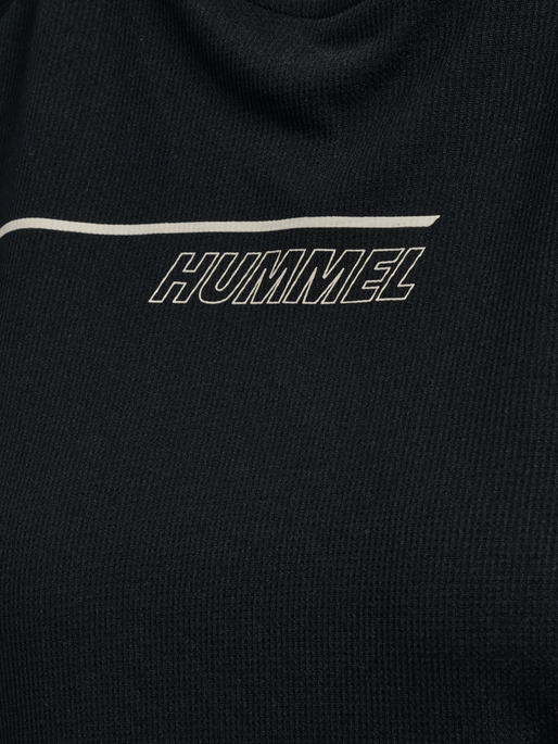 hmlCOURT LIGHT WEIGHT T-SHIRT W, LIGHT GREY/BLACK hmlCOURT LIGHT WEIGHT T-SHIRT W, LIGHT GREY/BLACK, packshot