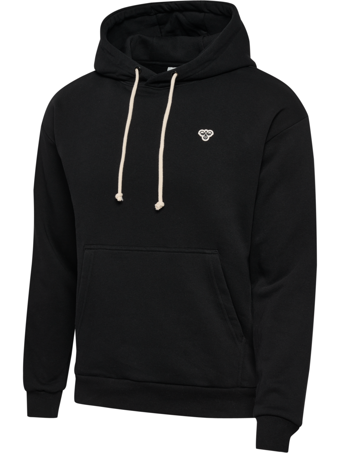hmlLOOSE HOODIE BEE, BLACK, packshot