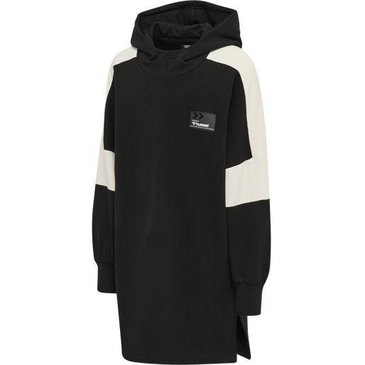 hmlMARLEE HOODIE DRESS, BLACK, packshot