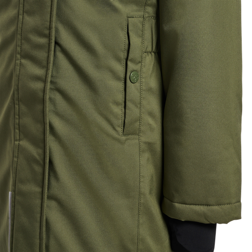 hmlALMA TEX COAT, OLIVE NIGHT hmlALMA TEX COAT, OLIVE NIGHT, packshot