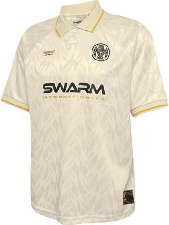 hmlLOOSE BAY SOCCER JERSEY S/S, BLANC DE BLANC