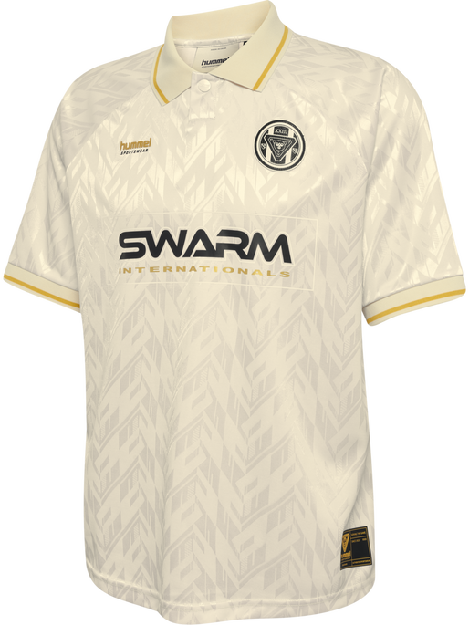 hmlLOOSE BAY SOCCER JERSEY S/S, BLANC DE BLANC hmlLOOSE BAY SOCCER JERSEY S/S, BLANC DE BLANC, packshot