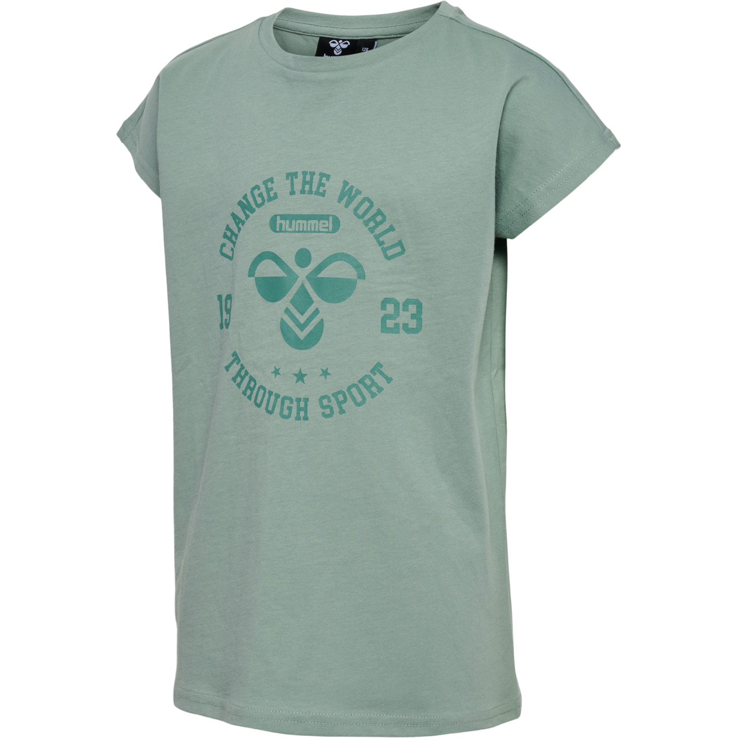 hmlMALIN T-SHIRT S/S, CHINOIS GREEN, packshot