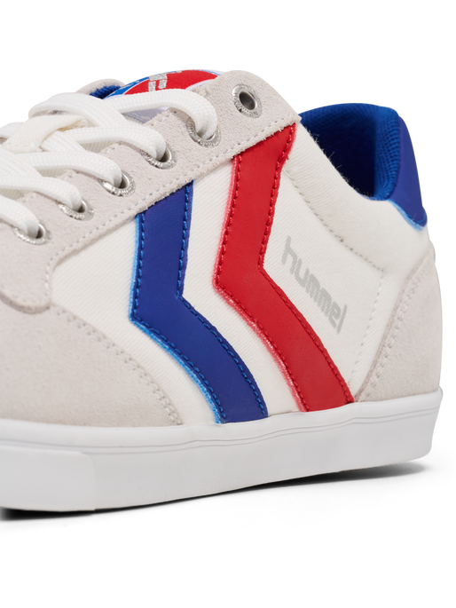 HUMMEL SLIMMER STADIL LOW, WHITE/BLUE/RED/GUM HUMMEL SLIMMER STADIL LOW, WHITE/BLUE/RED/GUM, packshot