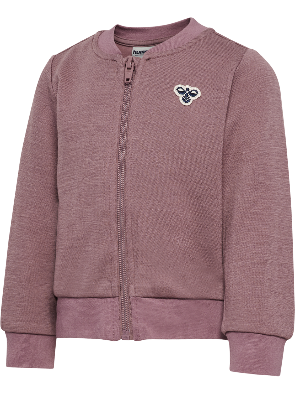 hmlMINI WOOL ZIP JACKET BEE, TWILIGHT MAUVE, packshot
