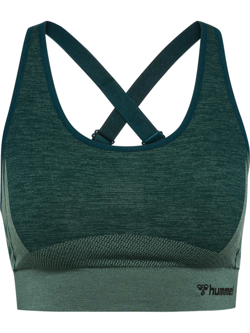 hmlCLEA SEAMLESS  SPORTS TOP, GREEN GABLES/GARDEN TOPIARY ME, packshot