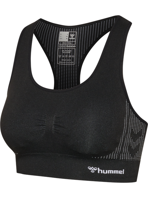 hmlMT SHAPING SEAMLESS PADDED BRA, BLACK hmlMT SHAPING SEAMLESS PADDED BRA, BLACK, packshot