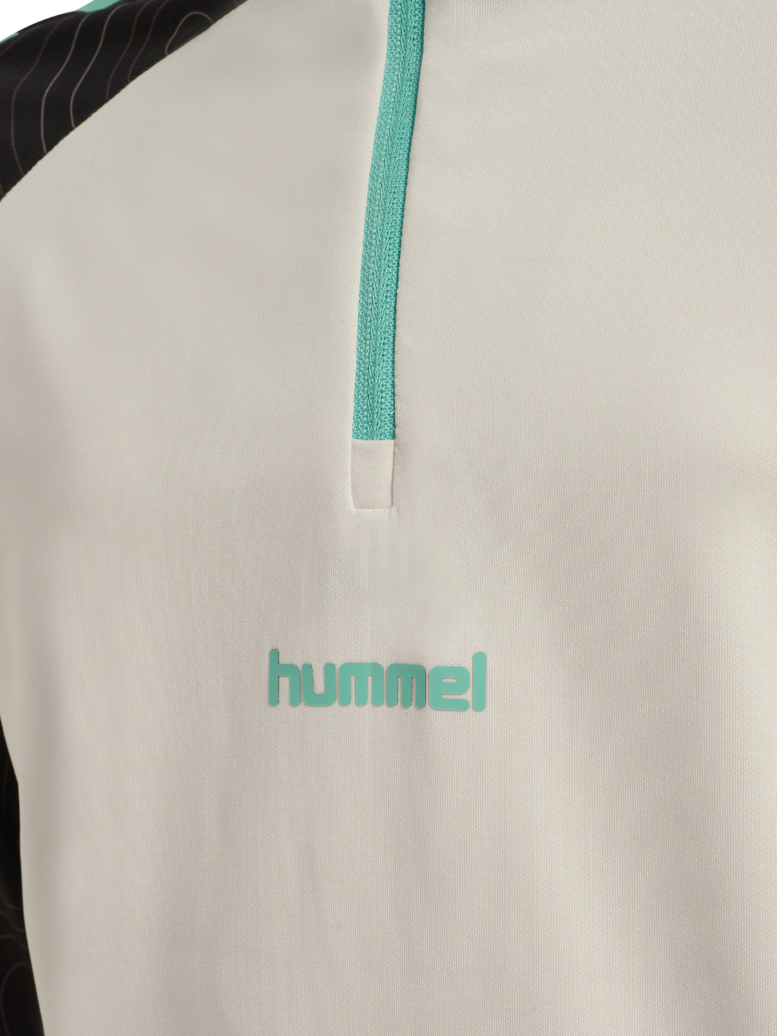 hmlBLAZE 2.0 TRAINING HALF ZIP KIDS, VAPOROUS GRAY/POOL BLUE, packshot