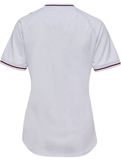 DBU WOMAN 25 AWAY JERSEY S/S, WHITE, packshot