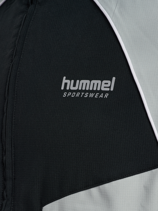 hmlLOOSE TRACK ZIPJACKET SPORTSWEAR, BLACK, packshot