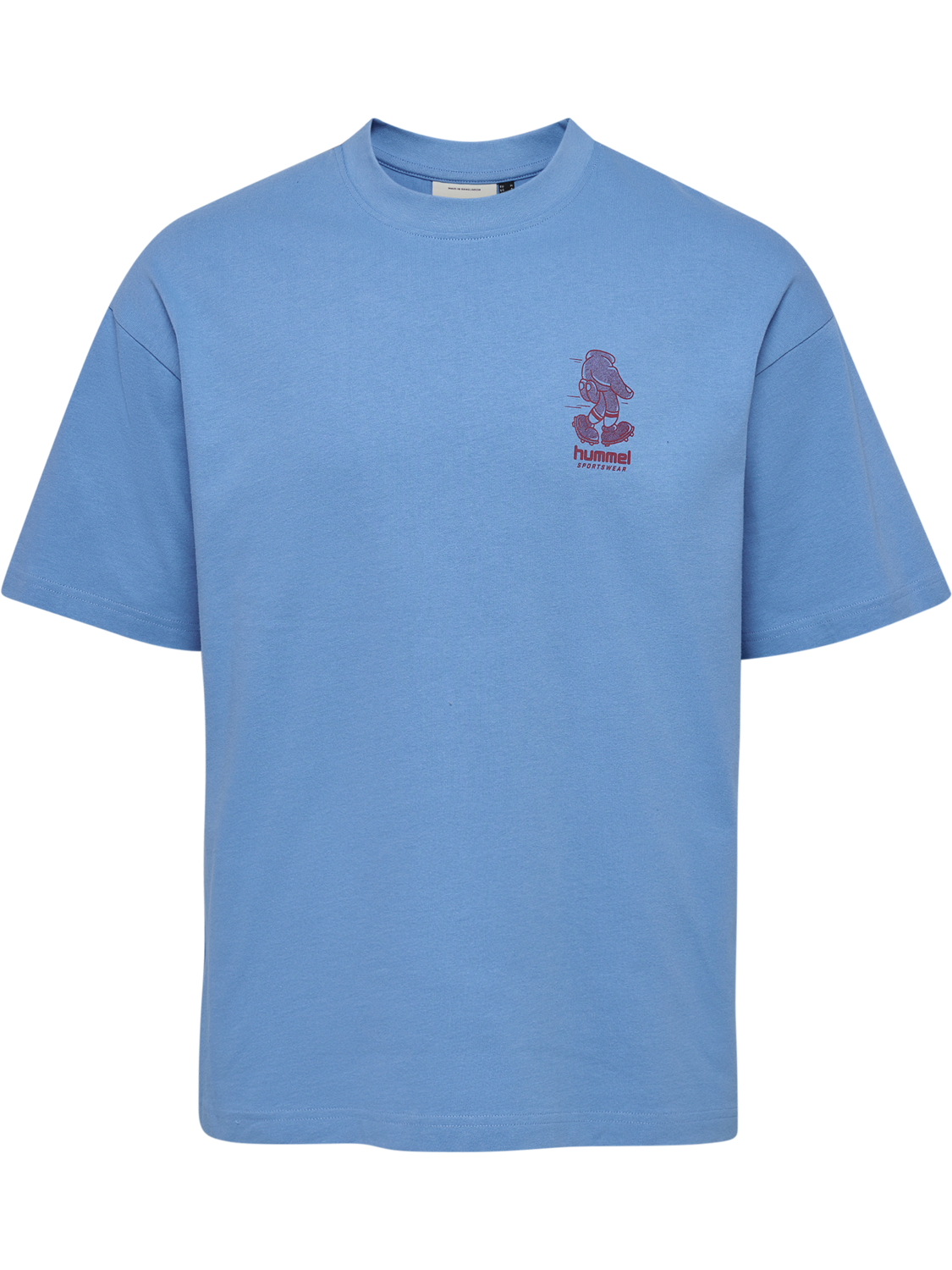 hmlLOOSE T-SHIRT S/S BEES STADIUM, LICHEN BLUE, packshot