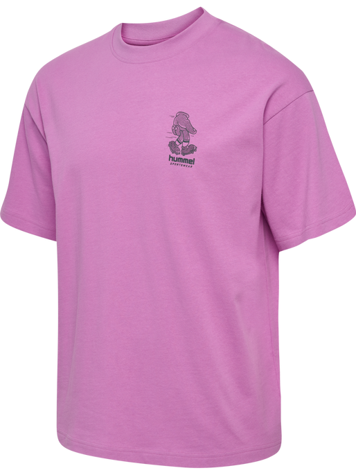 hmlLOOSE T-SHIRT S/S BEES STADIUM, VIOLET hmlLOOSE T-SHIRT S/S BEES STADIUM, VIOLET, packshot
