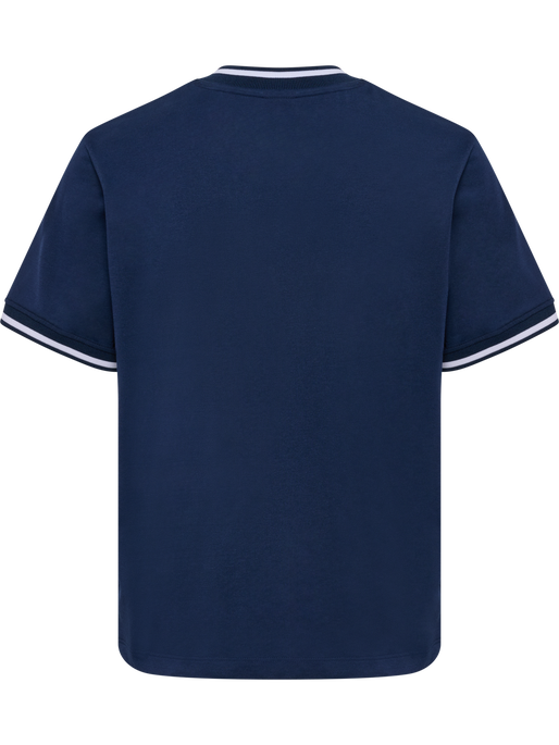 hmlPULSE RETRO W T-SHIRT S/S, DRESS BLUES, packshot