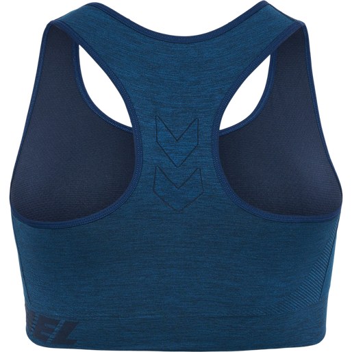 hmlTE CURVE SEAMLESS SPORTS BRA, INSIGNIA BLUE MELANGE hmlTE CURVE SEAMLESS SPORTS BRA, INSIGNIA BLUE MELANGE, packshot