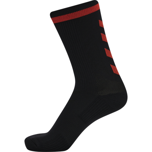 ELITE INDOOR SOCK LOW PA, BLACK/CHERRY TOMATO ELITE INDOOR SOCK LOW PA, BLACK/CHERRY TOMATO, packshot